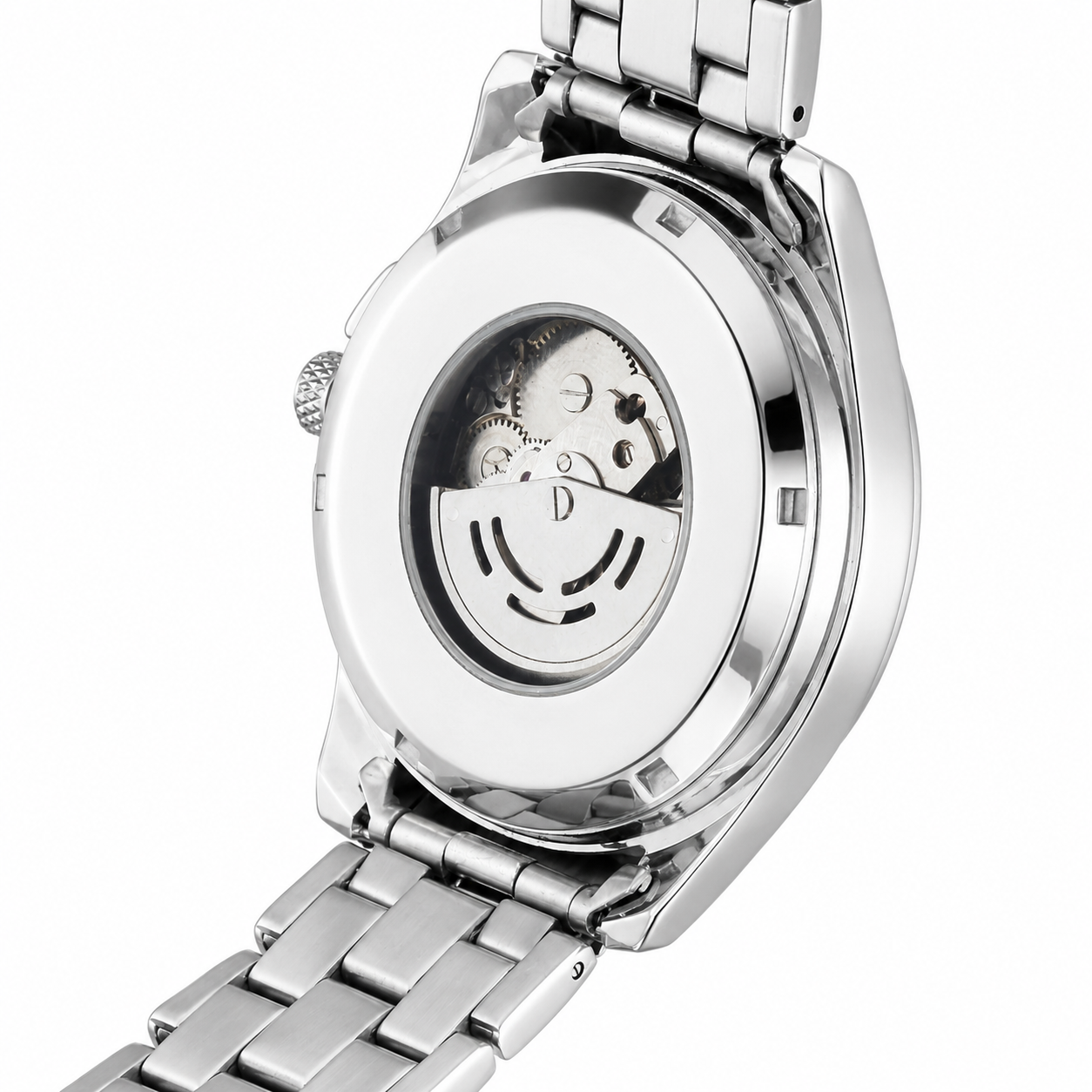 T-GOER Men's Skeleton Automatic Watch – Silver Stainless Steel,We offer professional B2B OEM/ODM services