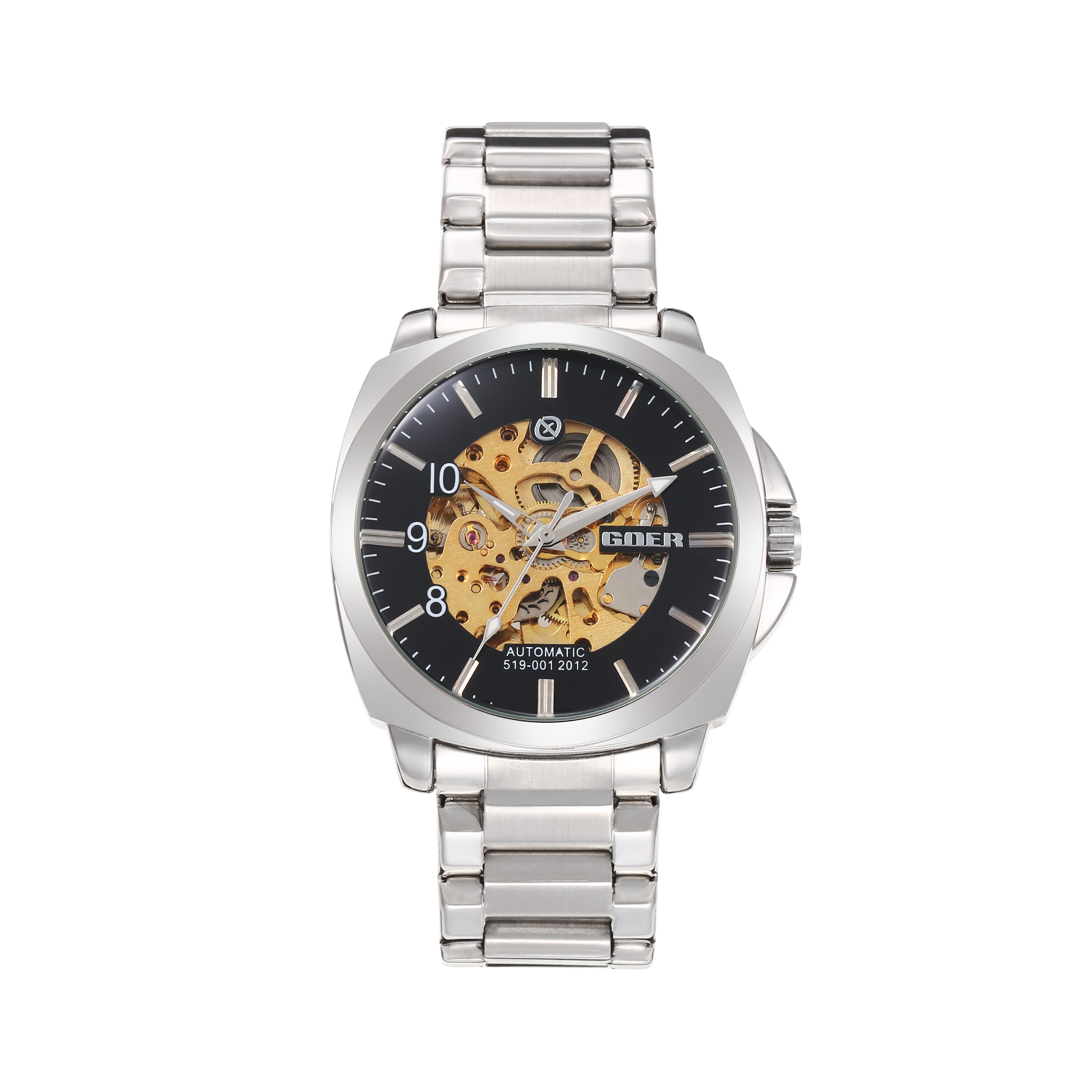 1731G-Automatic Skeleton Steel Watch