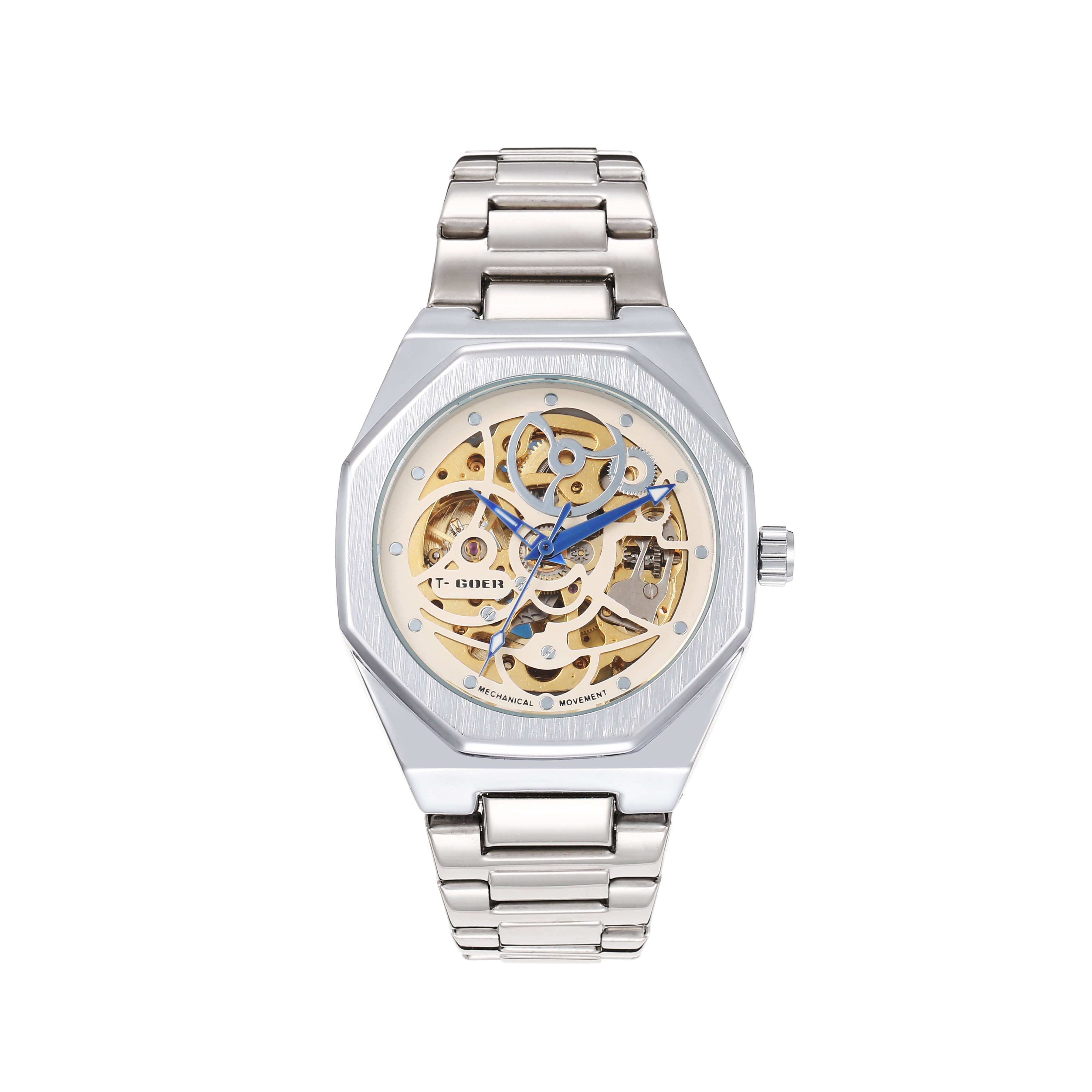 1761G-Automatic Skeleton Steel Watch