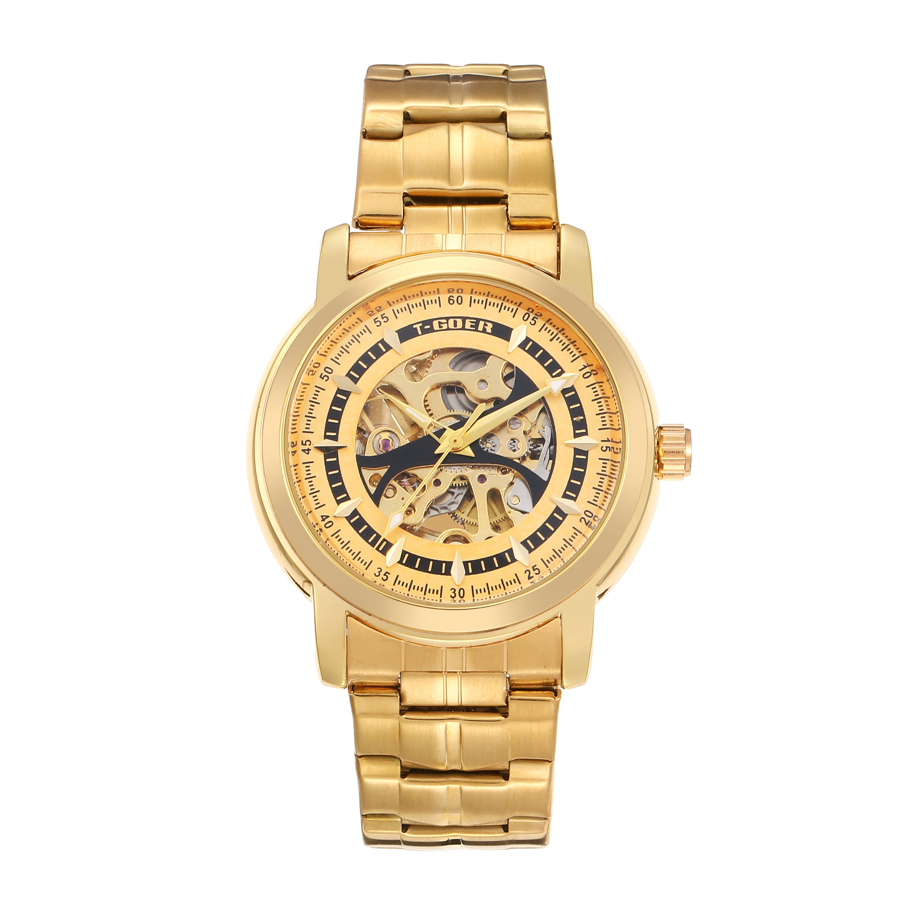 Automatic mechanical skeleton watch