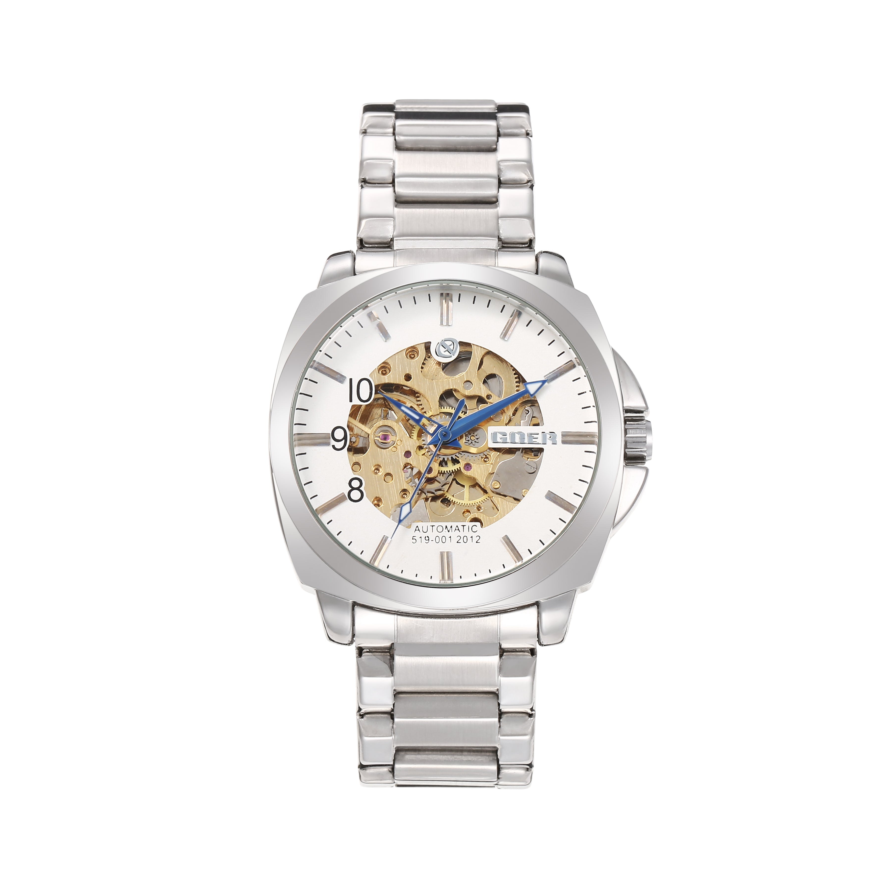 1731G-Automatic Skeleton Steel Watch