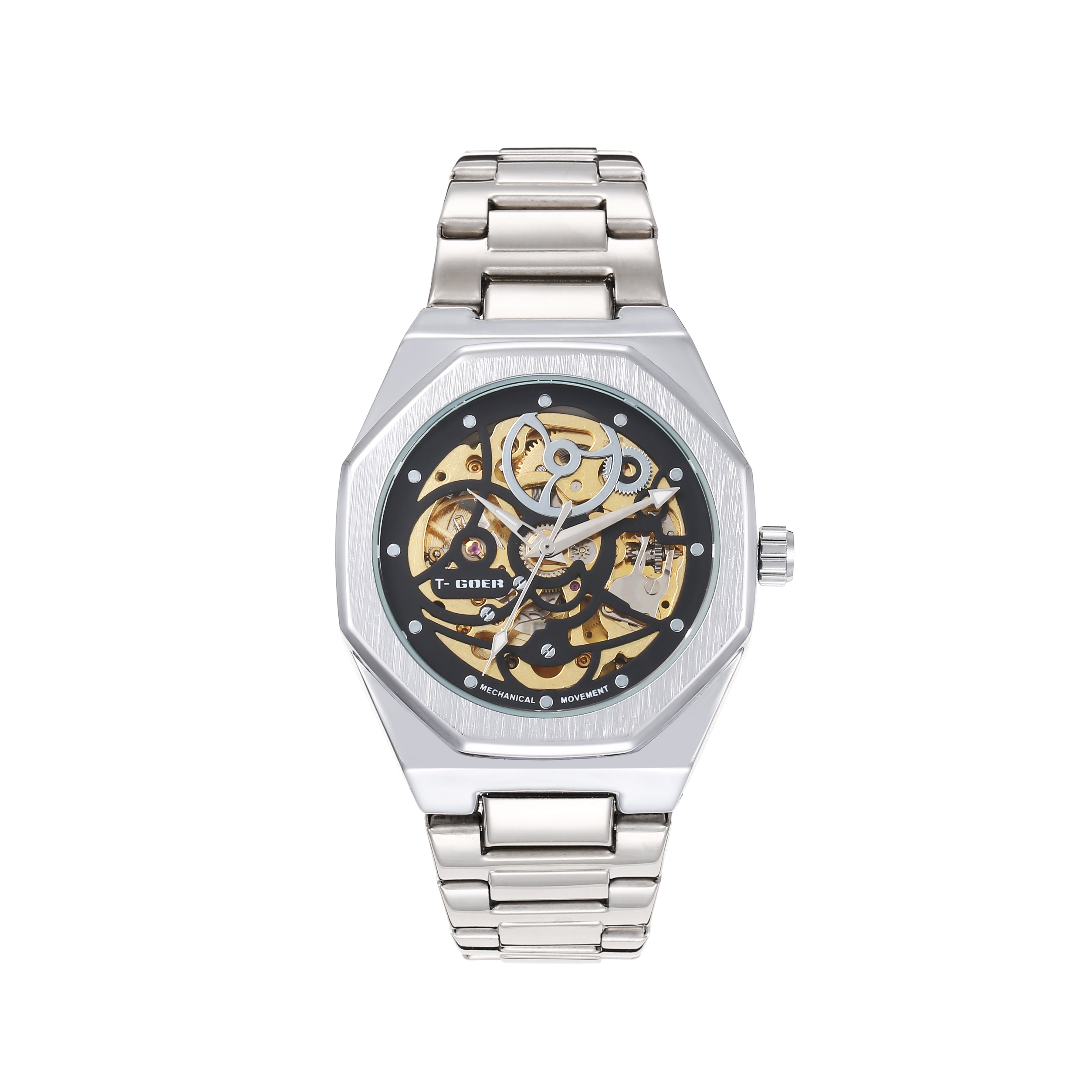 1761G-Automatic Skeleton Steel Watch