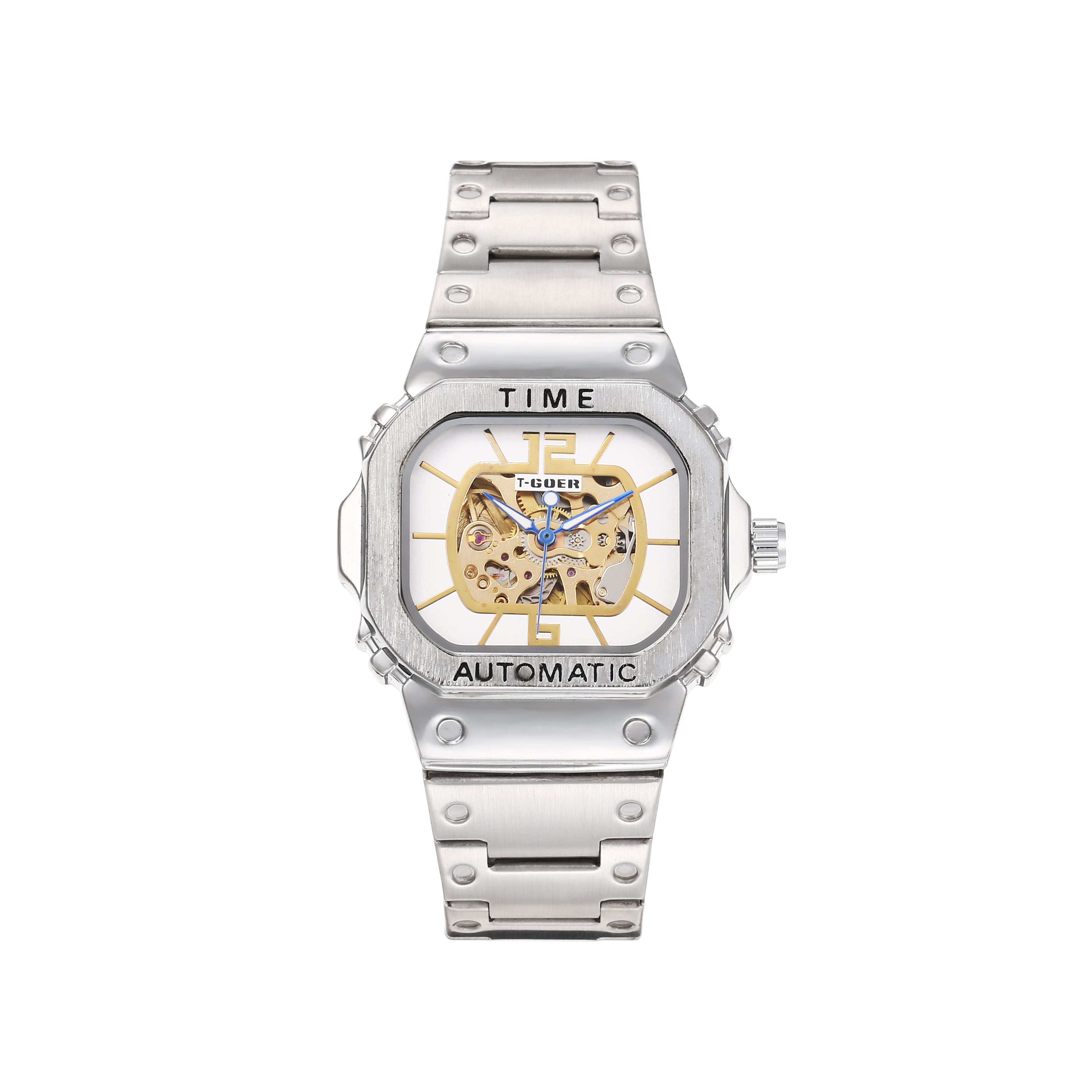 1792G-Automatic Skeleton Steel Watch