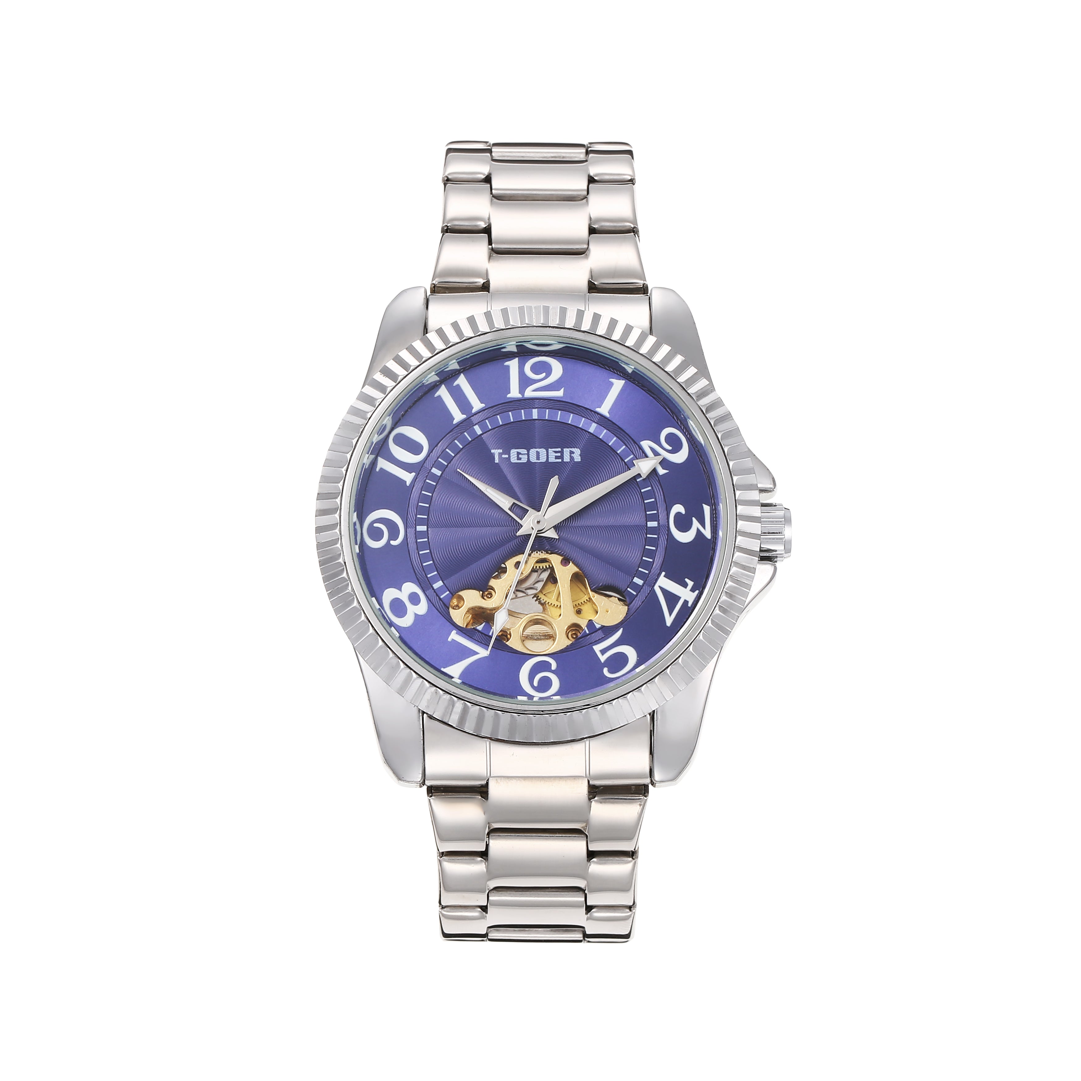 2092G-Automatic Skeleton Steel Watch