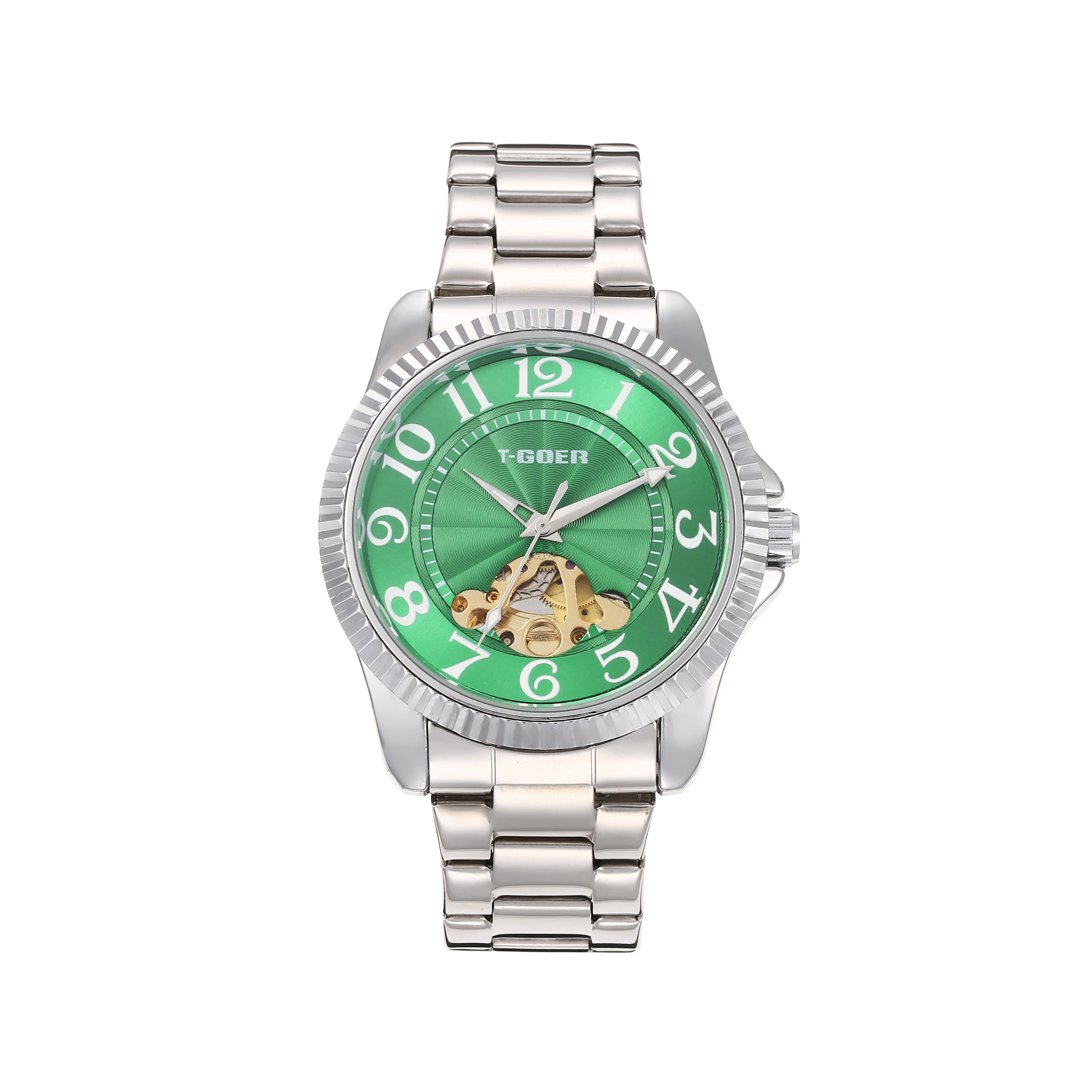 2092G-Automatic Skeleton Steel Watch