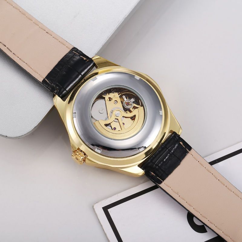 Fully automatic mechanical hollow watch