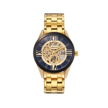 Automatic mechanical hollow steel watch