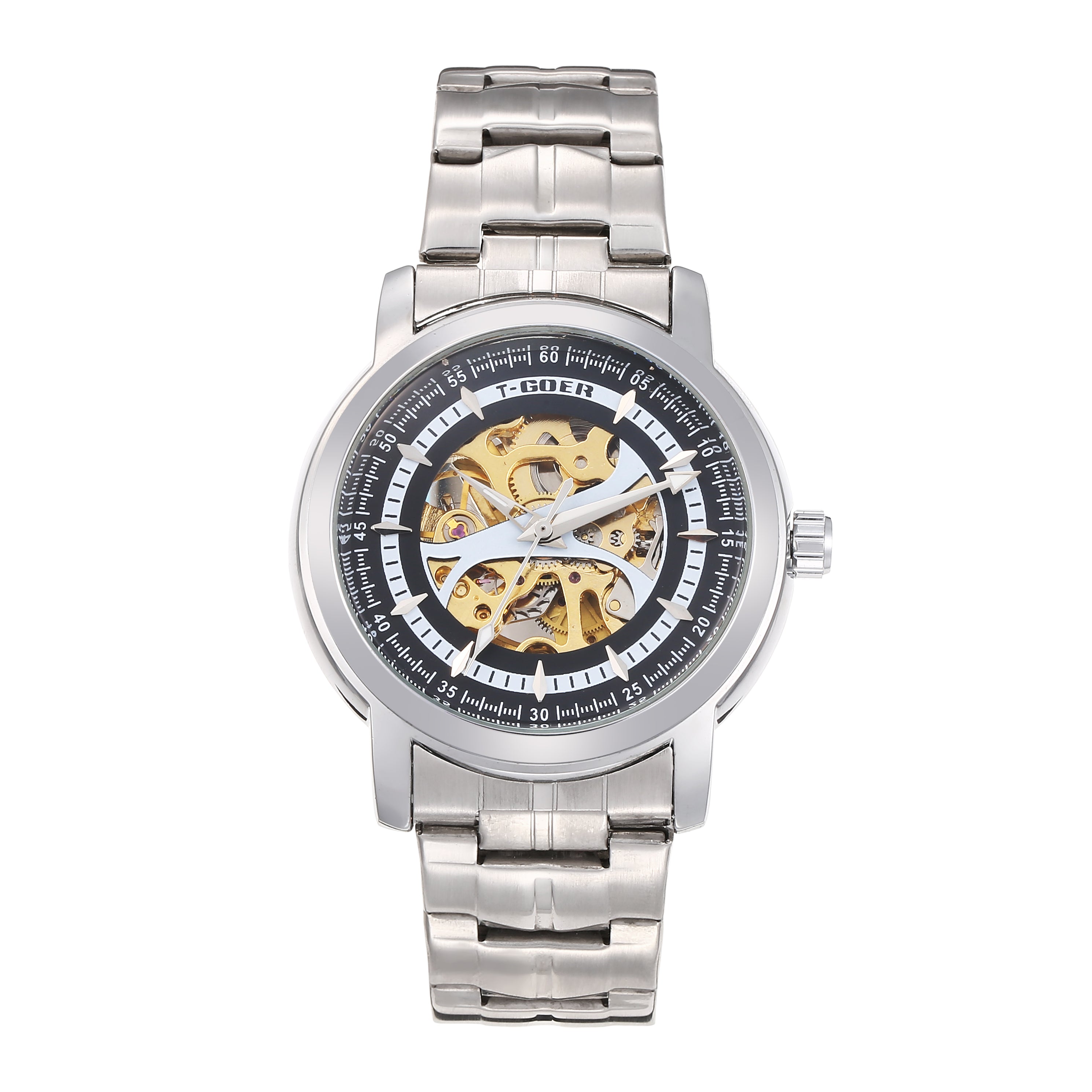 Automatic mechanical skeleton watch