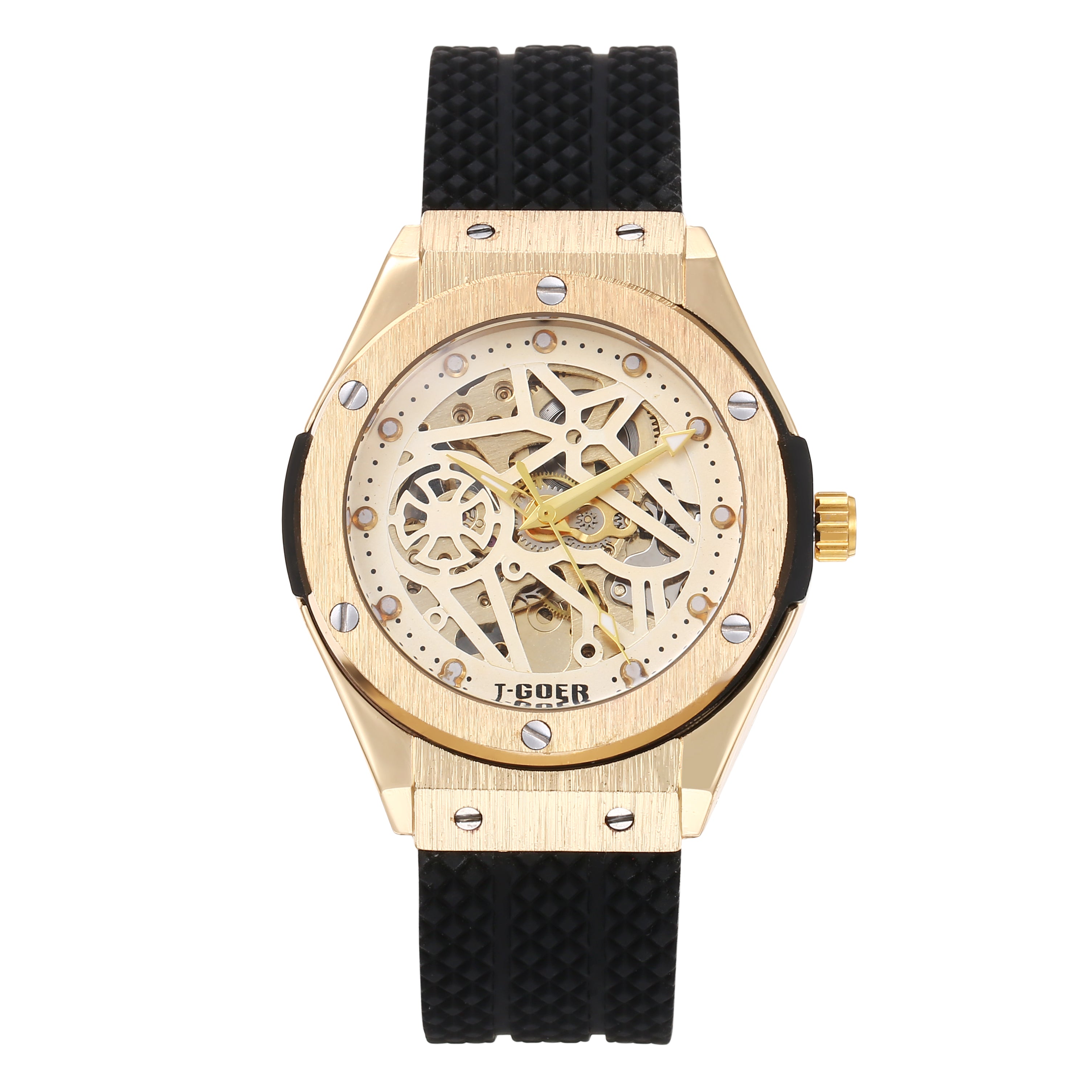 T-GOER 1281 Automatic Skeleton Steel Watch - 6 Colors | OEM